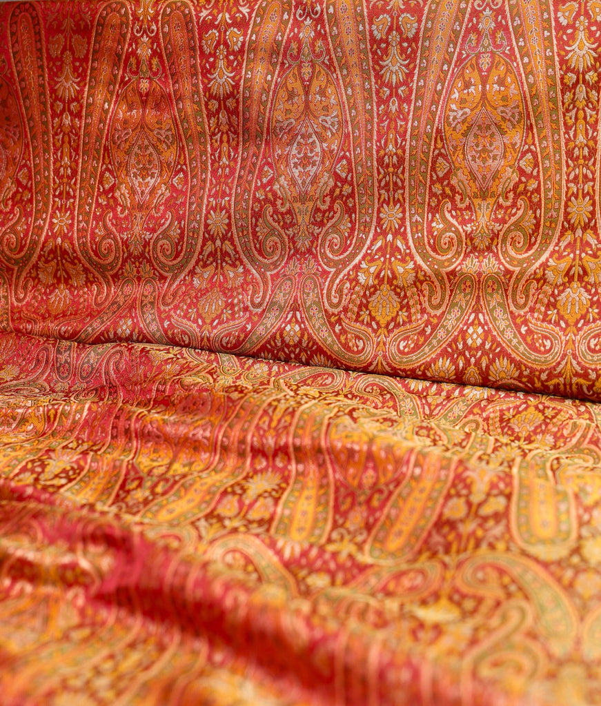 Tanchoi Banaras Red