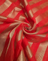 Chanderi Tissue - Bridal Red
