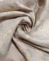 Tissue Printed Kalamkari - Soft Golden Sheen
