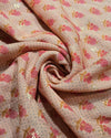 Printed Mul Cotton - Peach Beige