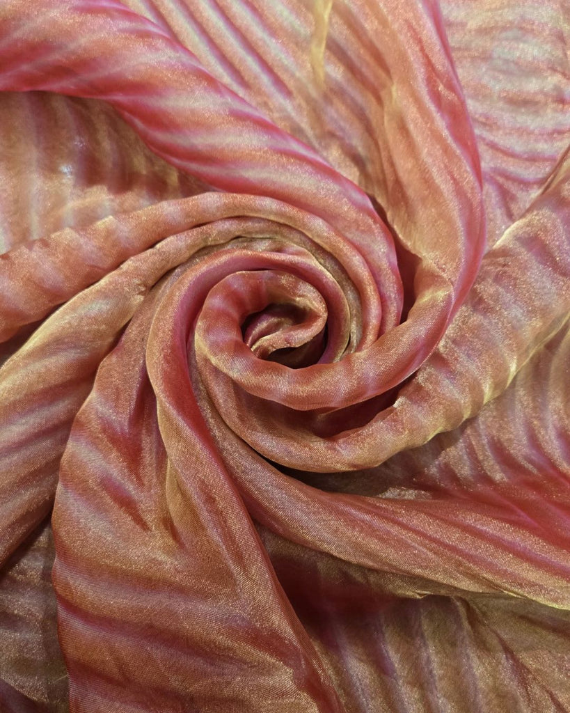 Tissue Aroshi Dye Fabric - Antique Rose Gold