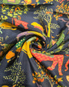 Printed Silk - Deep Navy Blue
