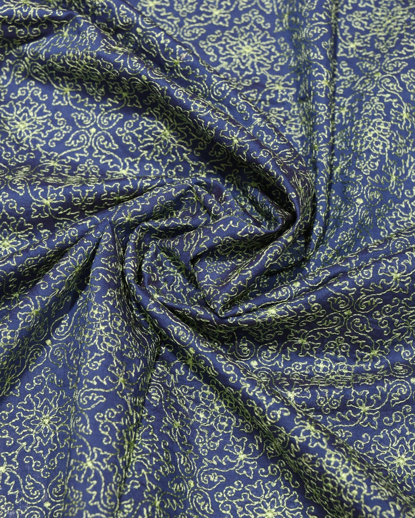 Mul Chanderi Small Work - Royal Blue