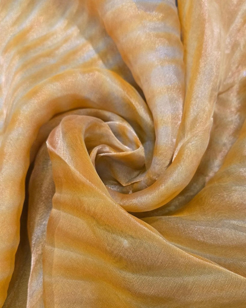 Tissue Aroshi Dye Fabric - Soft Golden Beige