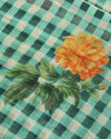 Mul Chanderi- Teal green
