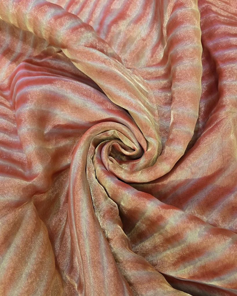 Tissue Aroshi Dye Fabric - Coral Pink