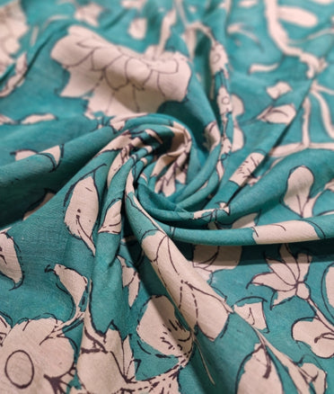 Pen Kalamkari -  Seafoam green