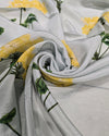 Printed Silk - Pearl White