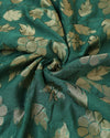 Mul Chanderi - Rich Teal Green