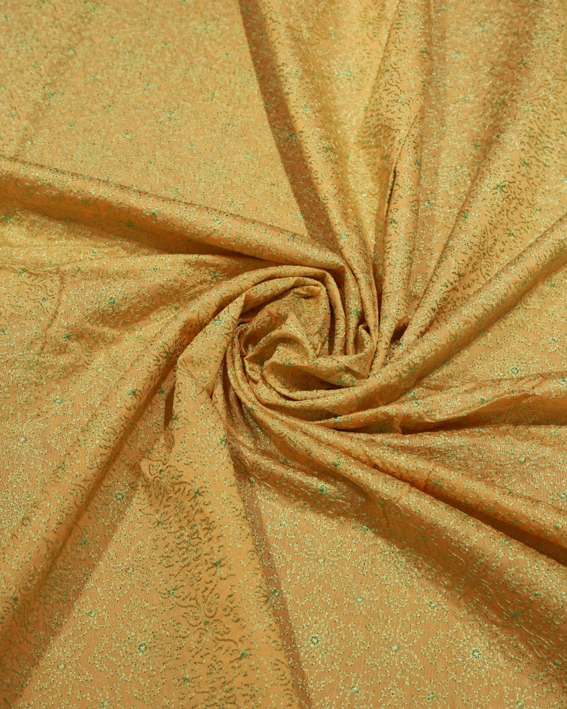 Mul Chanderi Small Work - Golden Yellow