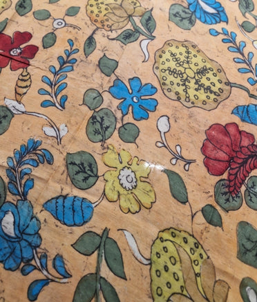 Pen Kalamkari - Golden beige