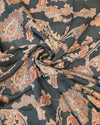 Silk Embroidery - Bottle Green
