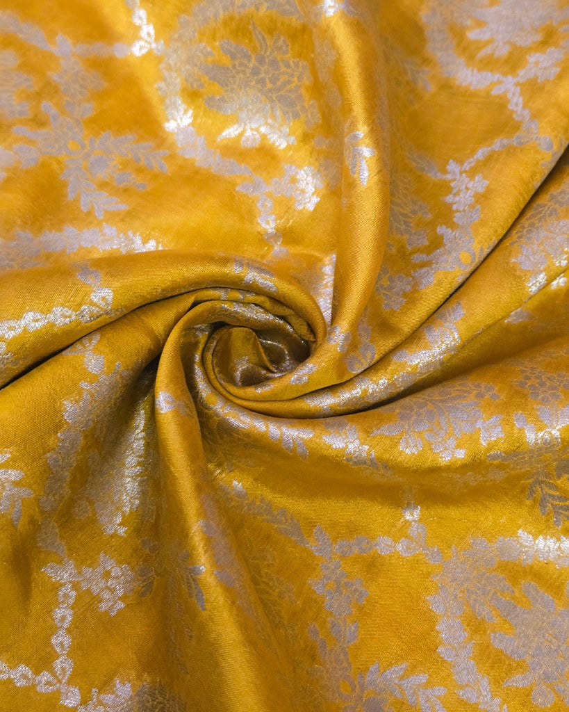 Pure Silk Banaras - Yellow