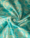 Pure Silk Banaras - Mint Turquoise