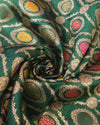 Dupion Meenakari Banaras - Dark Green