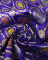 Dupion Meenakari Banaras - Violet purple