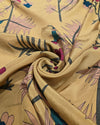 Printed Silk - Honey Beige