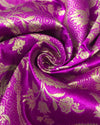 Silk Dupion Banaras - Violet