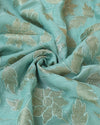 Mul Chanderi - Soft Aqua Blue