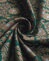 Silk Antique Banaras - Emerald Green