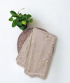 Linen Embroidered - Beige