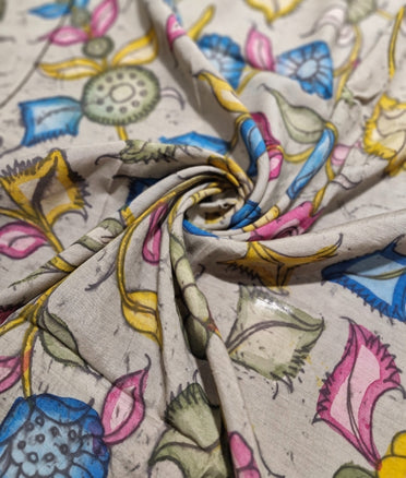 Pen Kalamkari -  Grey beige