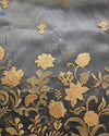 Tissue with Gota - Ash Grey & Gold