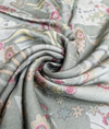 Printed Raw Silk - Green