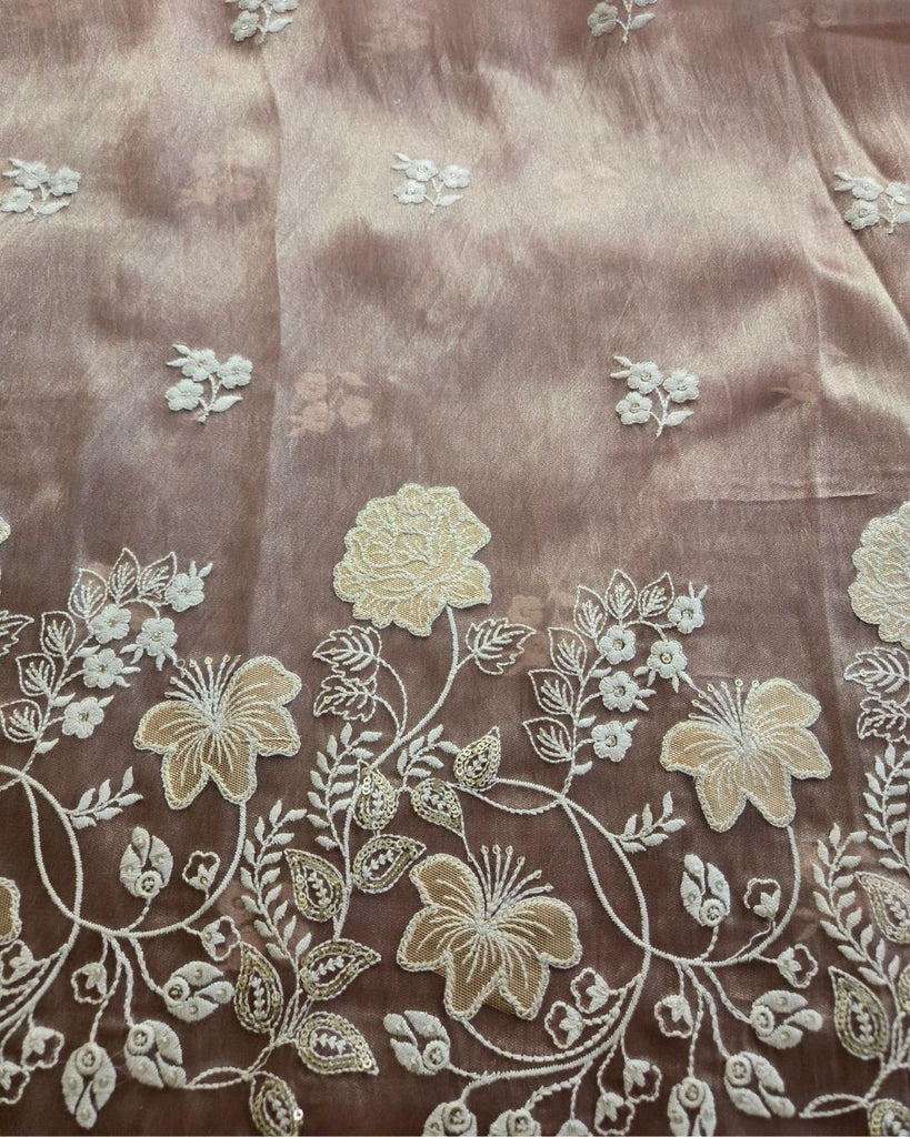 Tissue with Gota - Rose Mist Pink