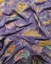 Crape Embroidery - Lavender