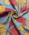Pen Kalamkari - Dusty blue