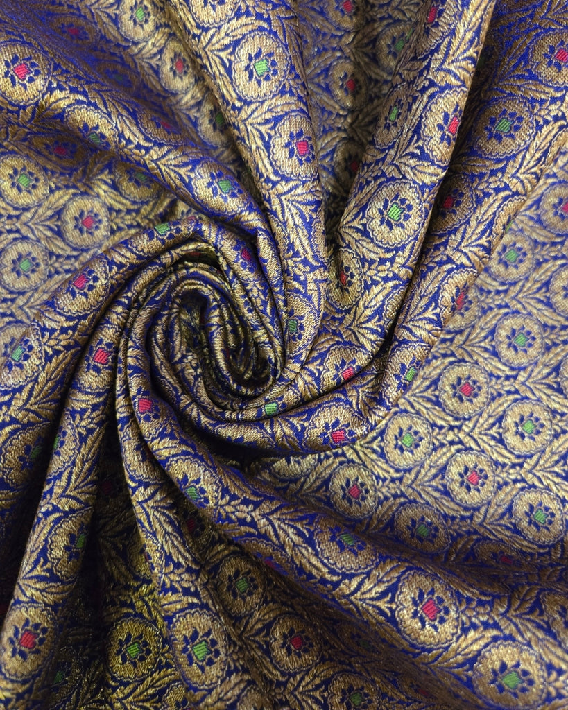 Antique Banaras - Royal Blue & Gold