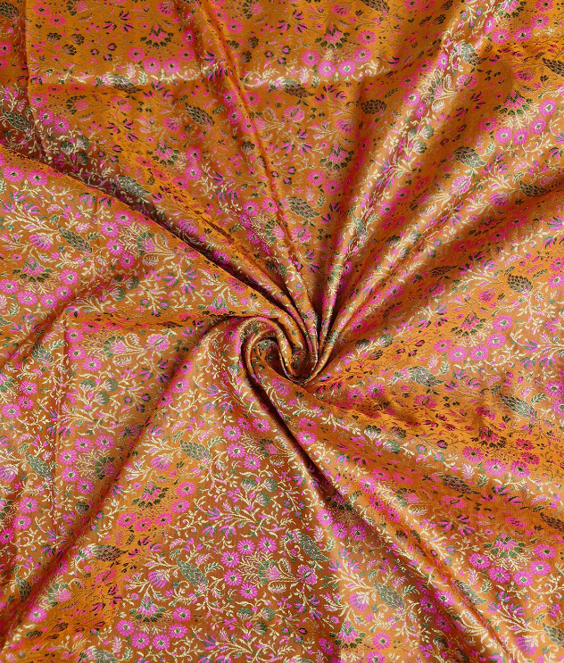 Meenakari Banaras - Burnt Orange