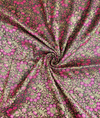 Meenakari Banaras - Dark Brown
