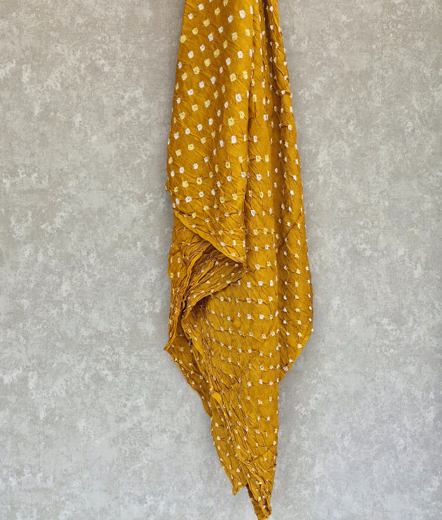 Gajji silk Base - Mustard yellow