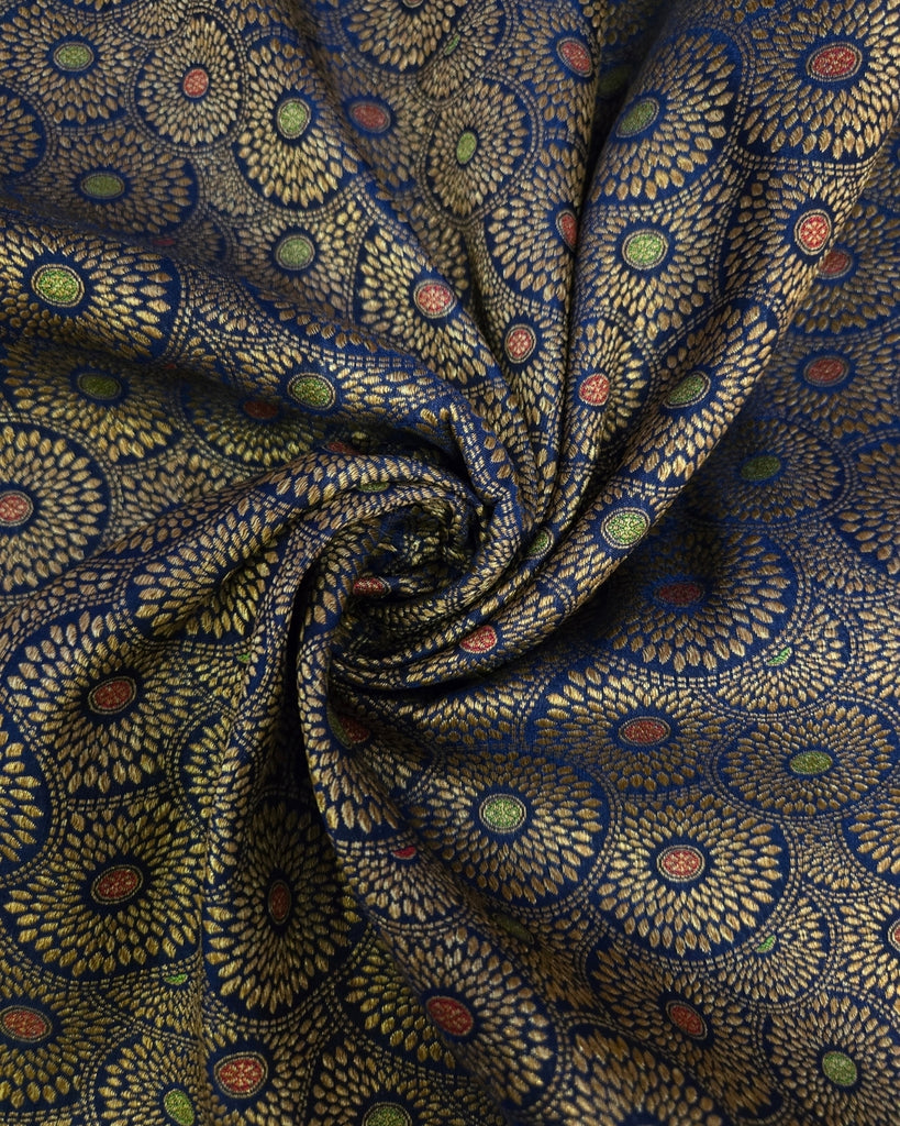 Antique Banaras - Navy Blue & Gold