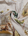 Printed Silk - Pearl White