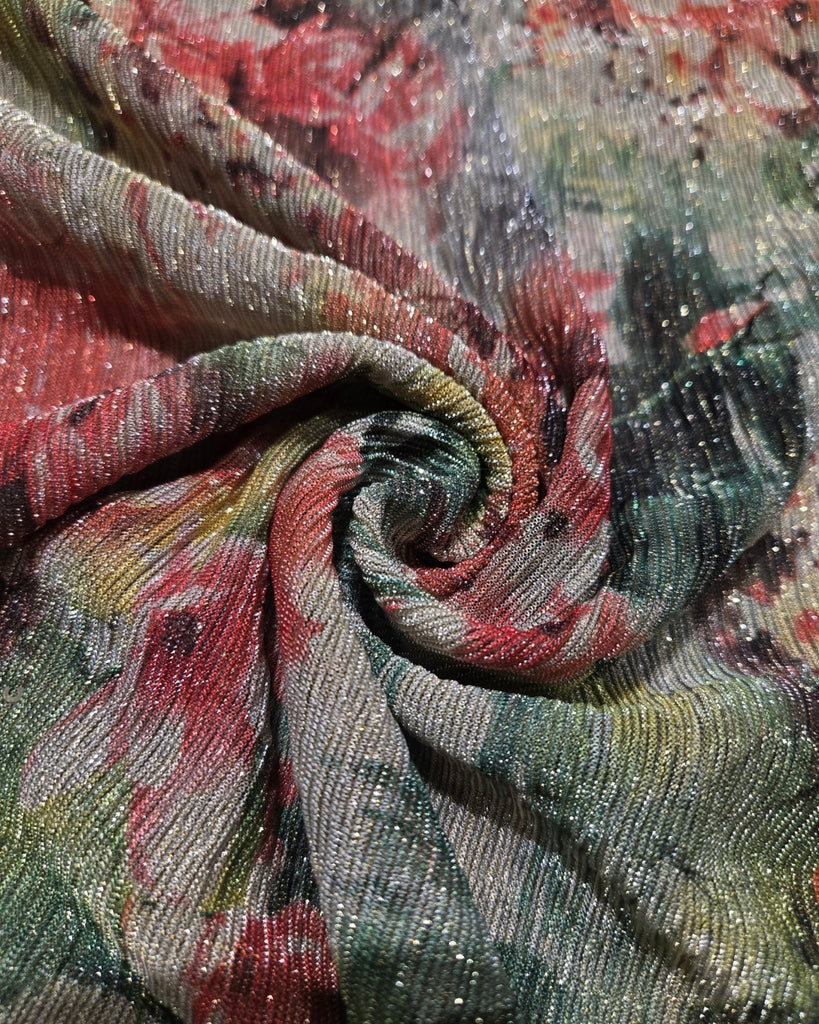 Shimmer Floral - Dusty Rose Grey