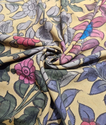 Pen Kalamkari -  Pale yellow