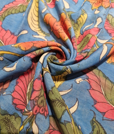 Pen Kalamkari - Light blue