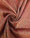 Antique Banaras - Coral Red & Antique Gold