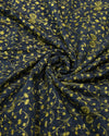 Mul Chanderi ThreadWork - Deep Navy Blue