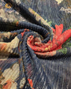 Shimmer Floral - Navy Coral Floral