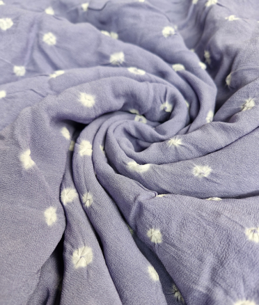 Georgette Bandhani - Lavender