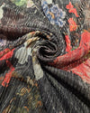 Shimmer Floral - Charcoal Red Floral