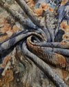 Shimmer Floral - Steel Blue Bronze