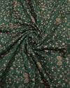 Mul Chanderi ThreadWork - Bottle Green