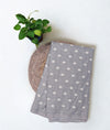 Linen Booti Work - Ash Grey