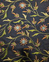 Embroidery Denim - Navy Floral