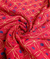 Moonga bandini with zari work - Red
